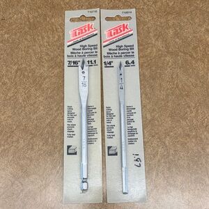 Irisk High Speed Wood Boring Bits - 7/16" & 1/4" (Set of 2)